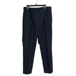 ZARA Womens Dress Pants Black Flat Front Business Career Trousers Size Large